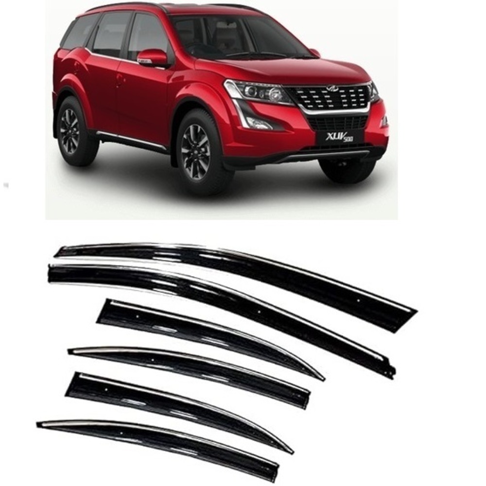 rain window door visor wind deflectors and sunshield protectors For XUV 500  - black 